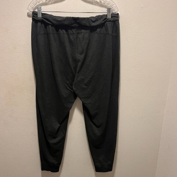 Gap Fit Brushed Tech Jersey Jogger Pants Charcoal Gray Size Large - Picture 2 of 6